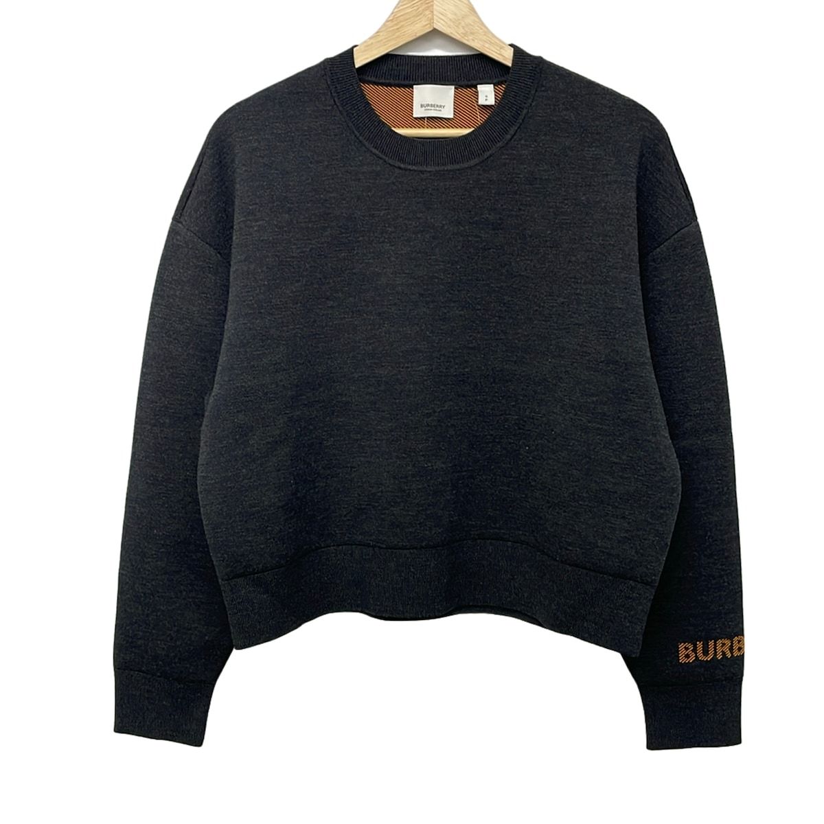 BURBERRY LONDON ENGLAND(バーバリーロンドンイングランド) 長袖カットソー サイズSP S レディース美品 - ダークグレー クルーネック
