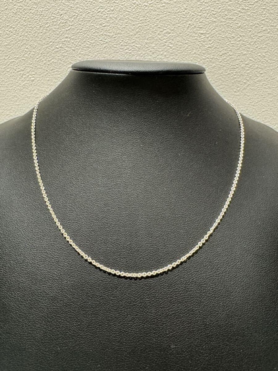 TIFFANY&Co. ティファニー エルサペレッティ SV925 アズキチェーンネックレスのみ 約2.3g 長さ約42.5㎝ 少し長め 男女兼用　S2306