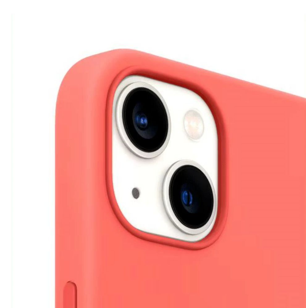 Apple純正 iPhone13 シリコーンケース MagSafe対応 ピンクポメロ