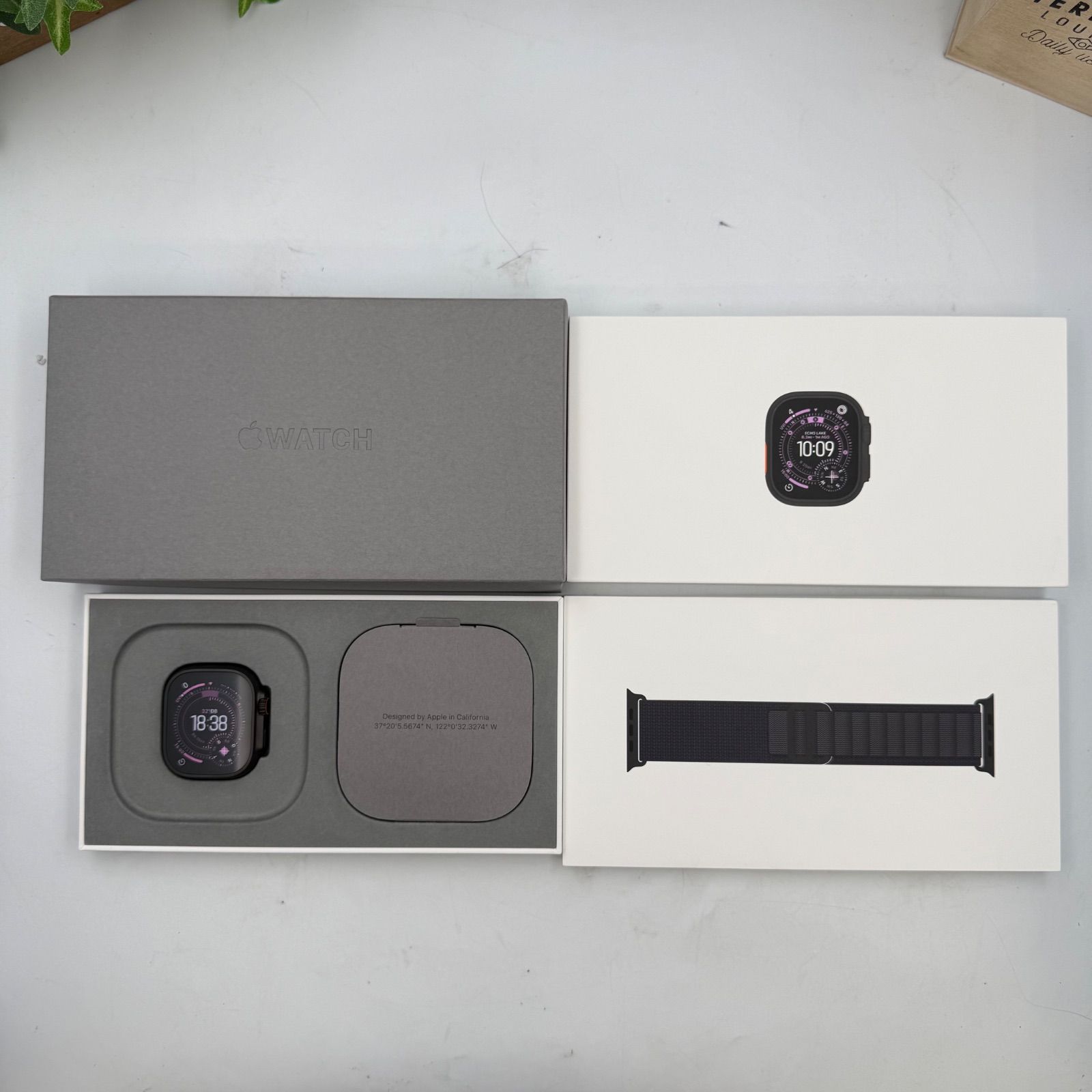 Apple Watch Ultra 3 GPS+Cellular 49MM Black Alpine Loop (Mサイズ)バンド付きほぼ未使用 バッテリー100%
