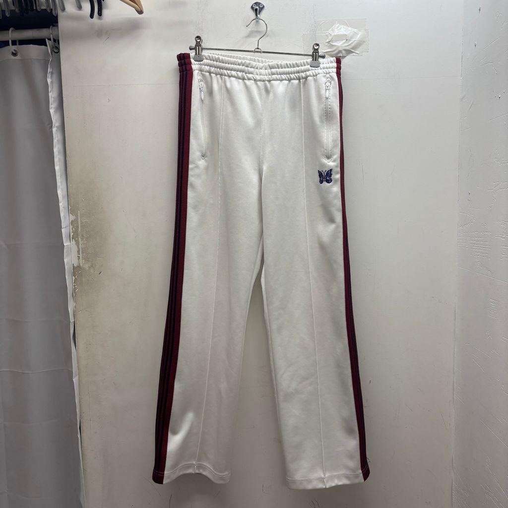 Needles ニードルズ 19SS Track Pant Poly Smooth トラックパンツ EJ198 ホワイト size:S【中目黒B06】