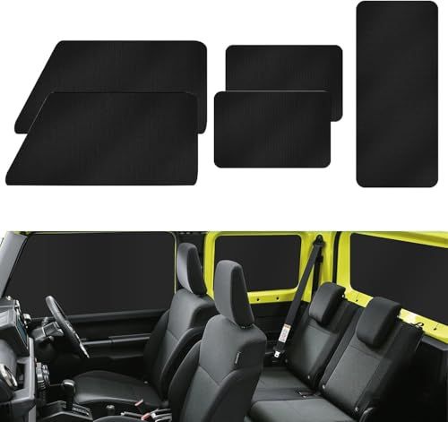 車 カーテン スズキ ジムニー&シエラJB64/JB74専用 マグネット スエード生地 車中泊 カーテン 99.9%遮光 車種専用 日除け 運転席/助手席/サイドカーテン バックドア用 5枚セット 目隠し 防災 着替え キャンプなど用 プライバシー保護 ブas
