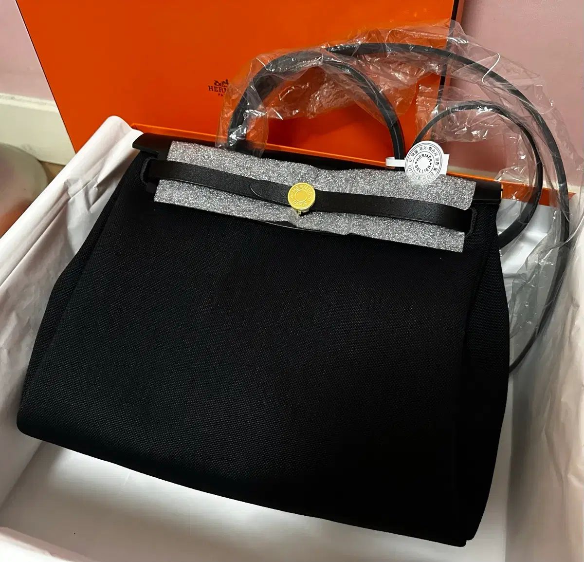 新品) エルメス エールバッグ 31 ノワール ゴールド金具
