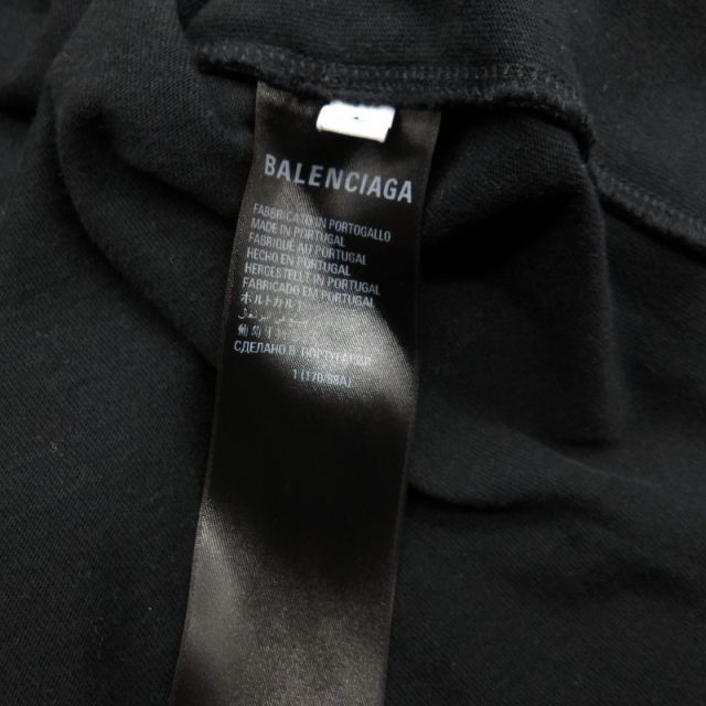 TシャツBALENCIAGA METAL LOGO CRASHED SS TEE サイズL 694576 TMV88