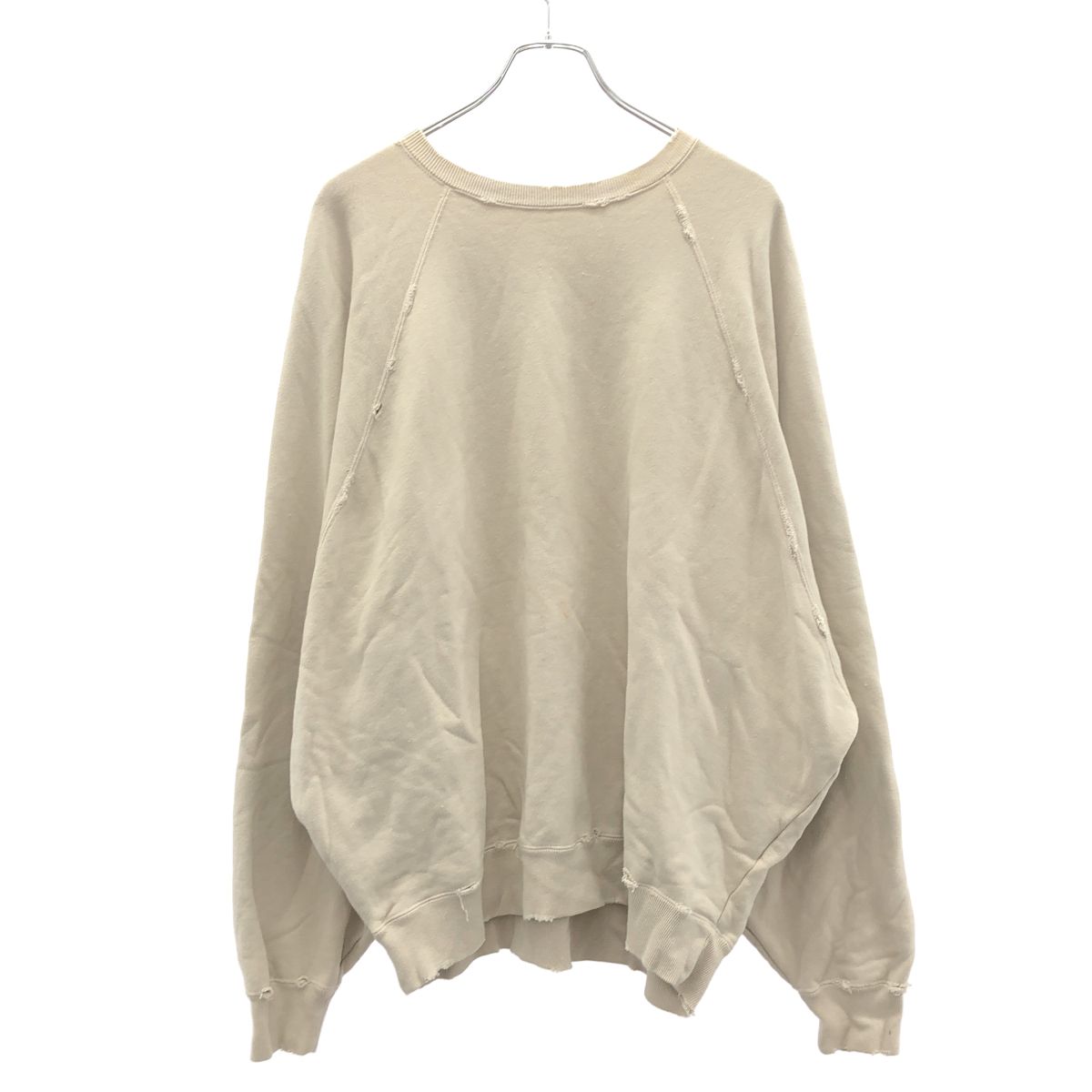 LON ロン Two Side Sweatshirt リバーシブルフェードスウェットトレーナー lon-f-0806 ベージュ F