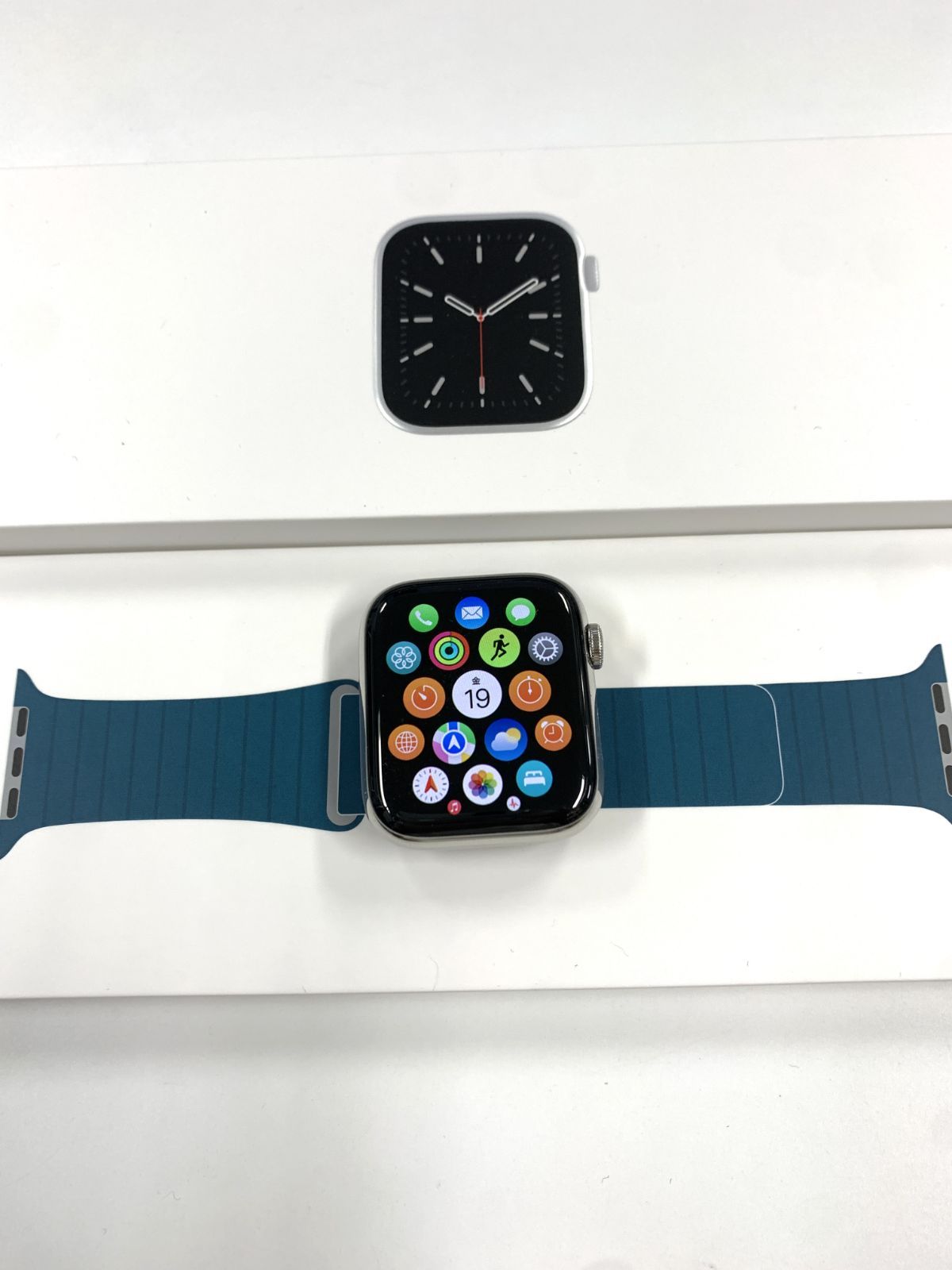 美品 電池88% AppleWatch Series 6 GPS+ Cellular 44mm　(ステンレススチール)