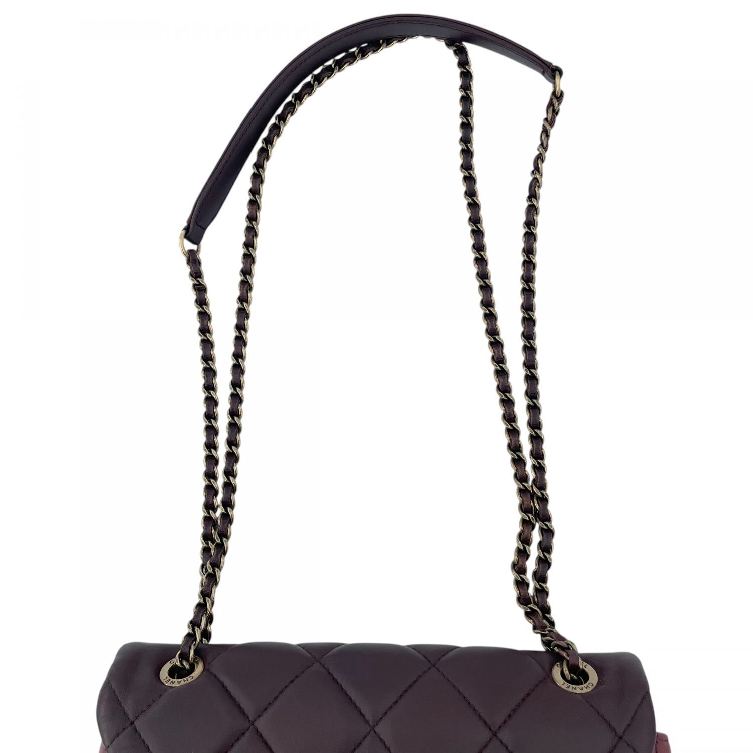 中古】 CHANEL シャネル マトラッセ ダブルフラップバッグ ラムスキン
