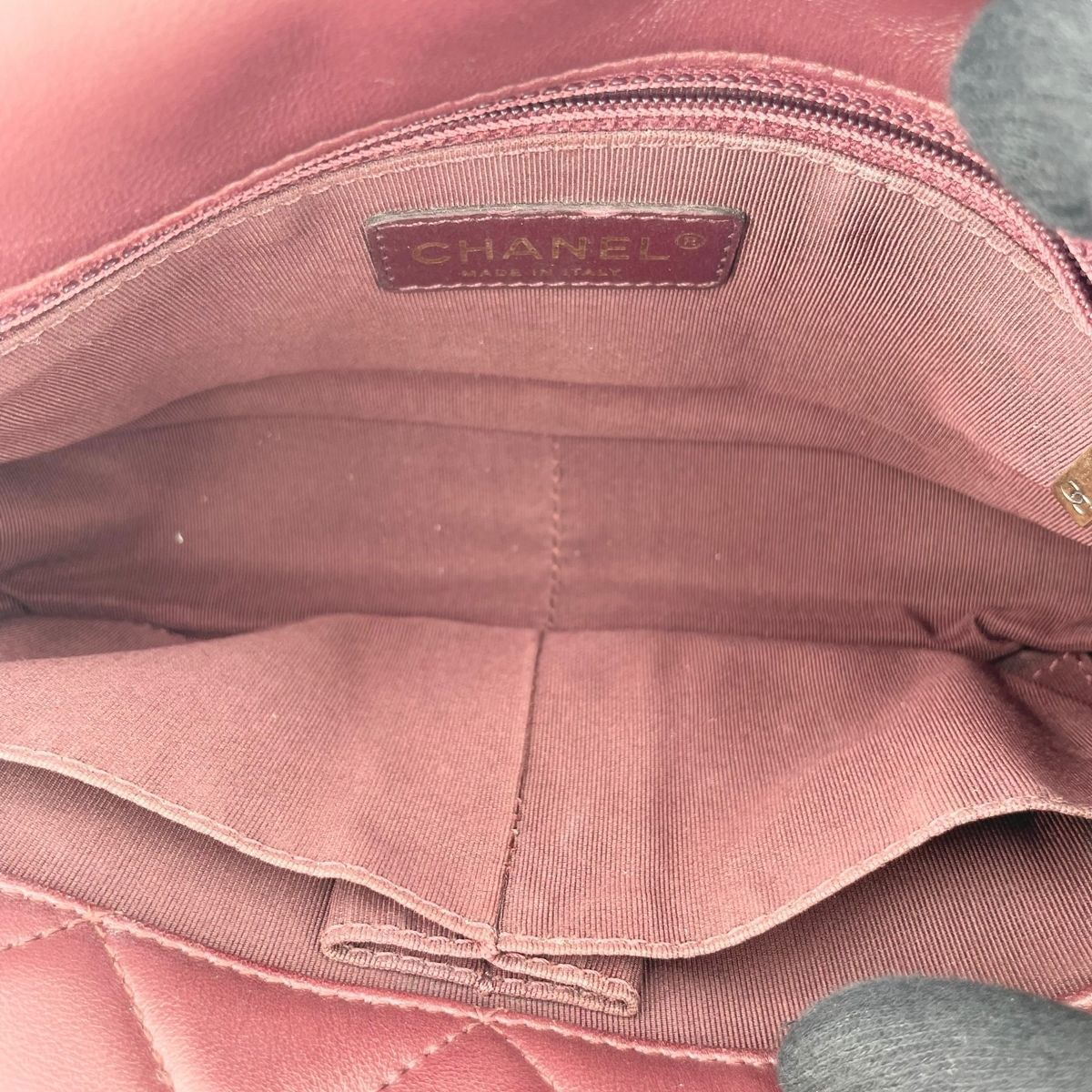 中古】 CHANEL シャネル マトラッセ ダブルフラップバッグ ラムスキン