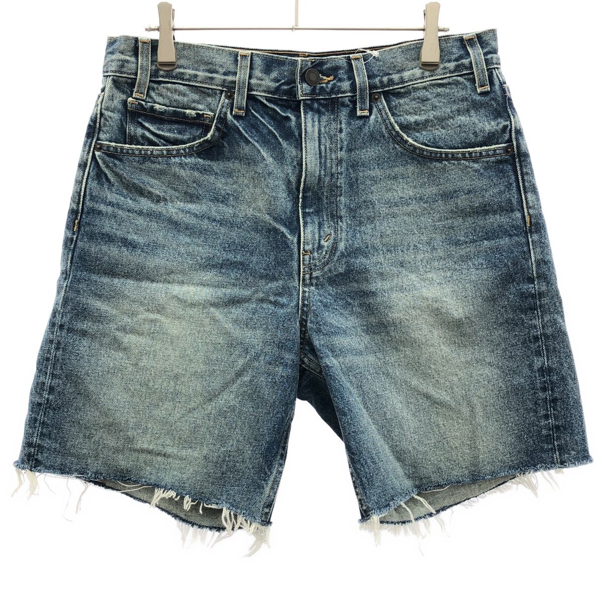 Nili Lotan ニリ・ロータン 25SS RUSSEL DENIM SHORT PANTS デニムショートパンツ インディゴ 26