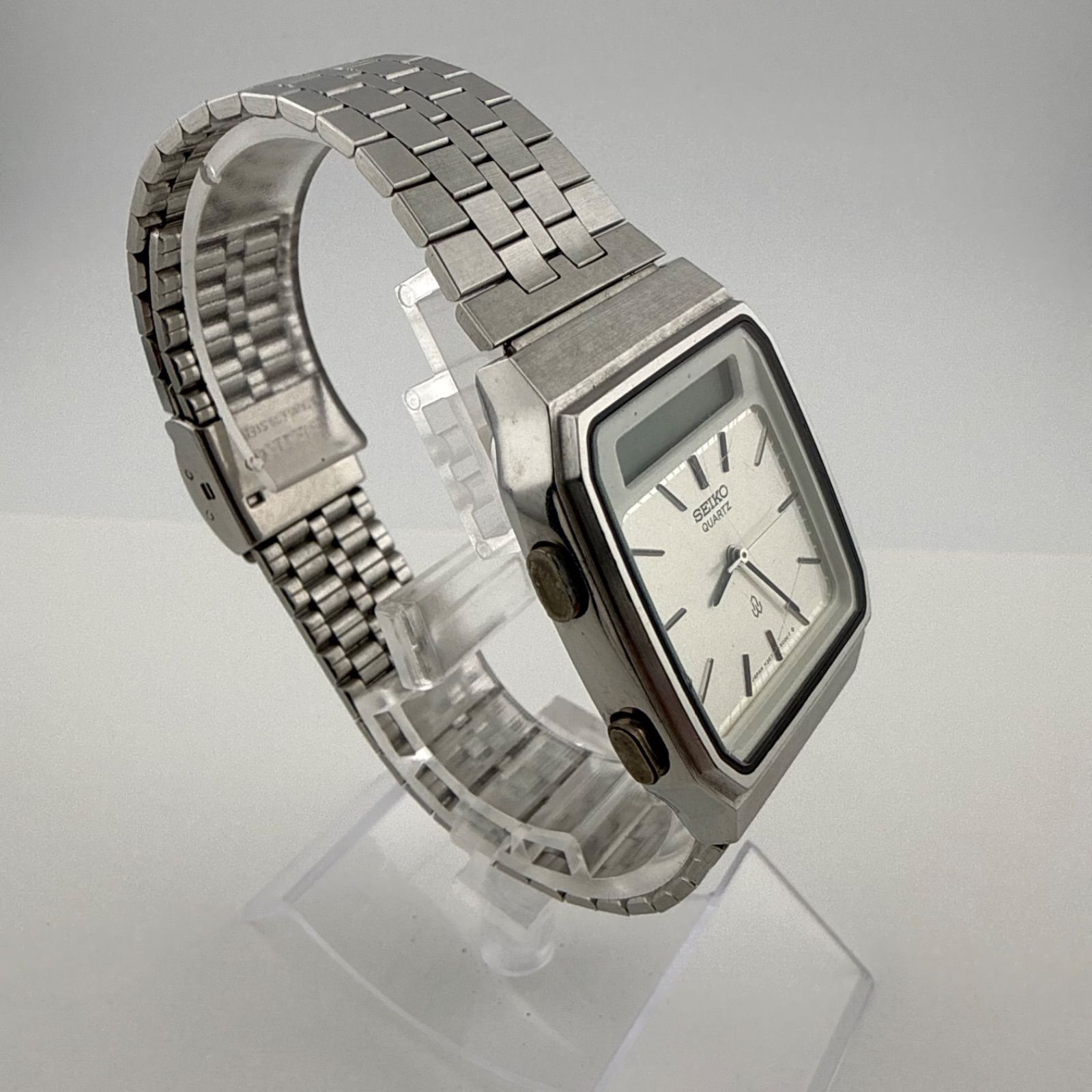 SEIKO セイコー デジアナ 腕時計 メンズ シルバー H357-500A SEIKO H357-500A セイコー アナデジ メンズ 腕時計 クォーツ 不稼働