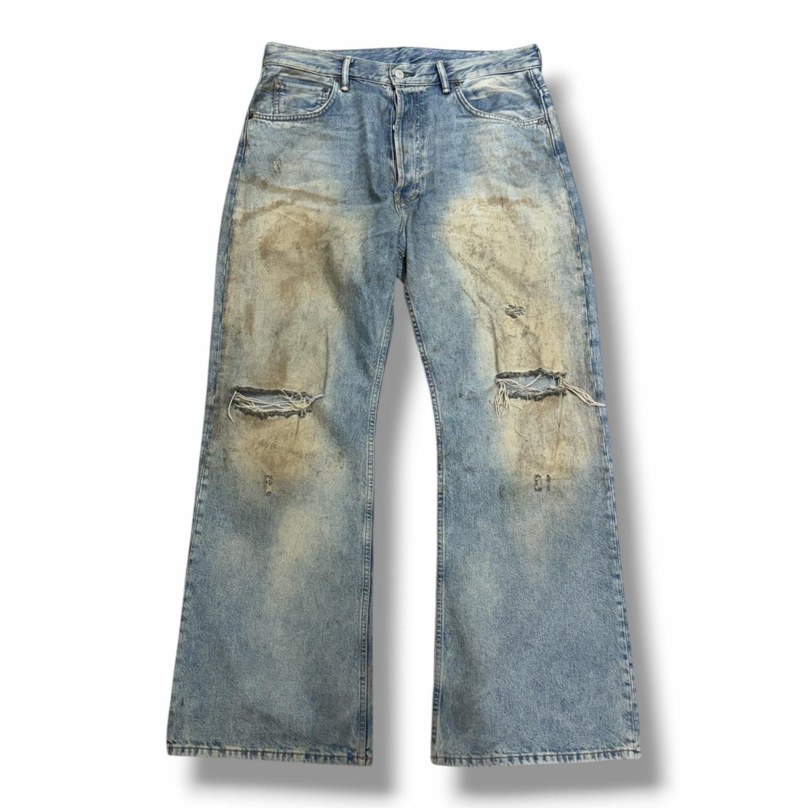 参考上代91300円 ACNE STUDIOS 2021M PENICILLIN H ペニシリンデニム ジーンズ アクネストゥディオス B00403 インディゴ 34 （18701M）
