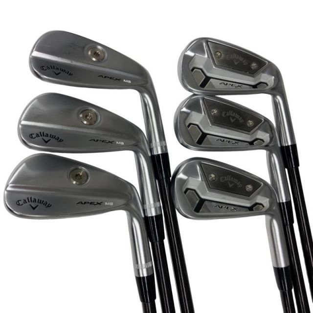 【中古】 キャロウェイ APEX ELITE COMBO(CE限定) 6S アイアンセット IR 純正特注シャフト (フレックスS) メンズ 男性用 右利き 右用 Cランク ゴルフクラブ