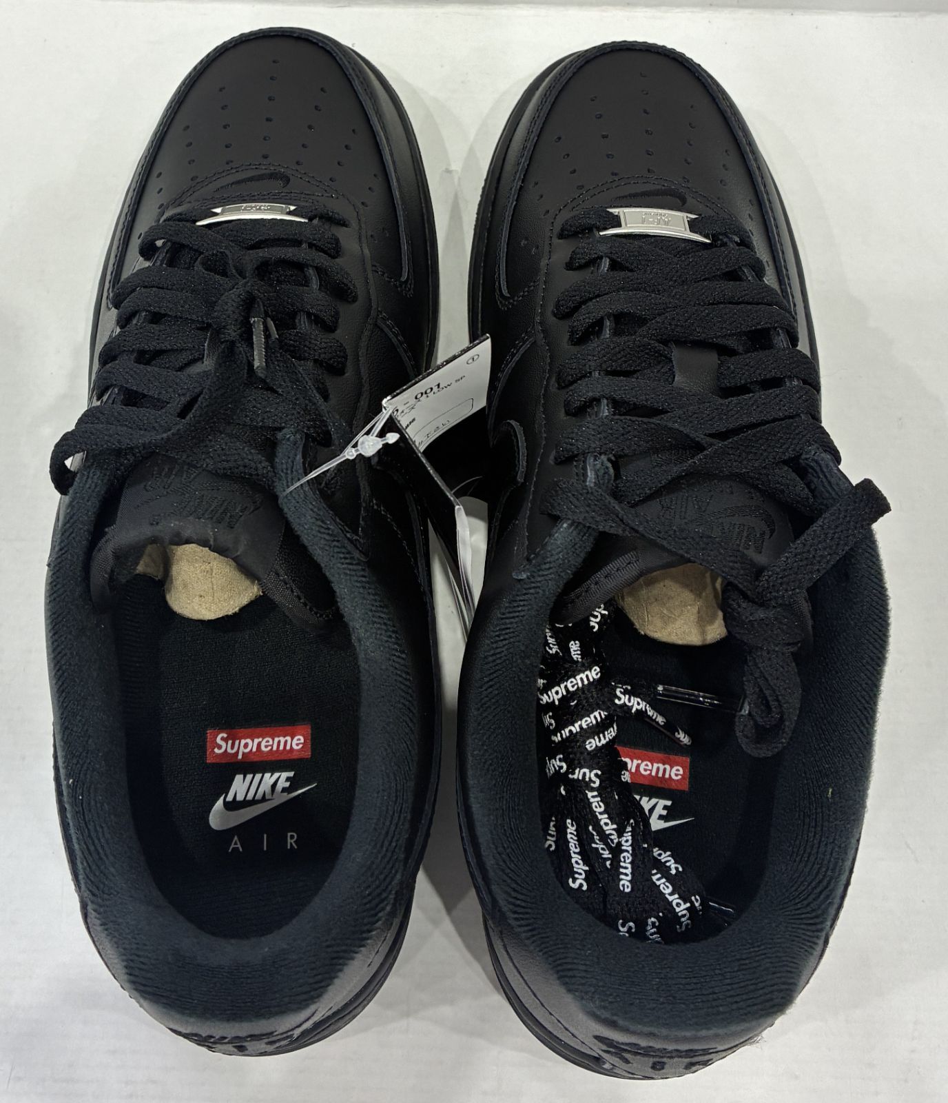 未使用 初期汚れ有 Supreme Nike Air Force 1 Low Black 26㎝ CU9225 