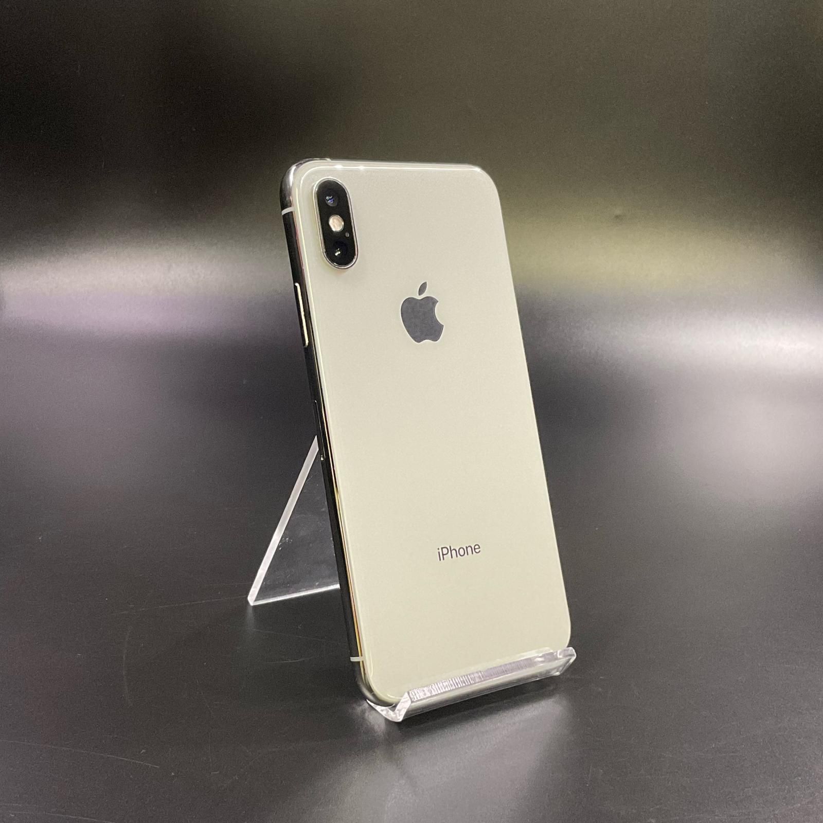 【全額返金保証】【最速発送】 iPhone XS 64GB シルバー docomo 白ロム 動作確認済 85%