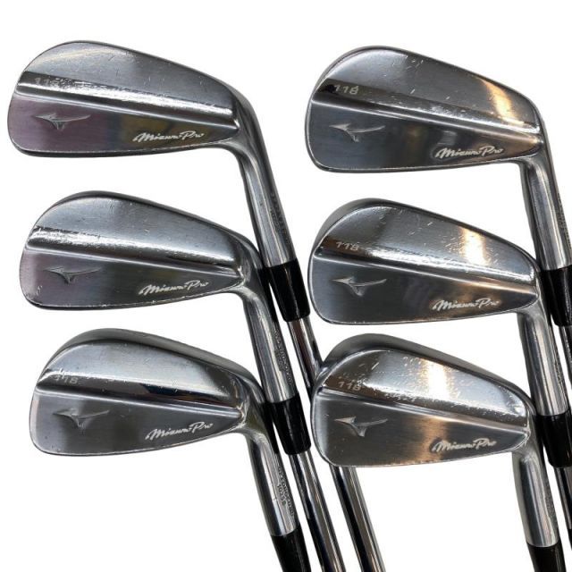 【中古】 ミズノ Mizuno Pro 118 6S アイアンセット IR 純正特注シャフト (フレックスS) メンズ 男性用 右利き 右用 Cランク ゴルフクラブ