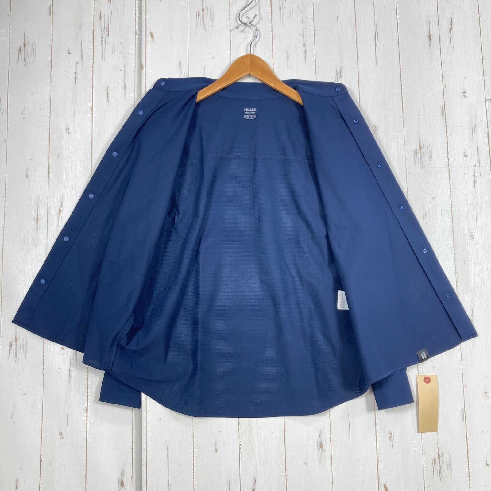 【Men's XS ネイビー系】 Millet ( ミレー ) ブリーズ メッシュ ロングスリーブ シャツ Breeze Mesh Long Sleeve Shirt ポリエステル ウェア トップス インナー シャ ✉️Men's XS ネイビー系 Millet ( ミレー ) ブリーズ メッシュ ロング
