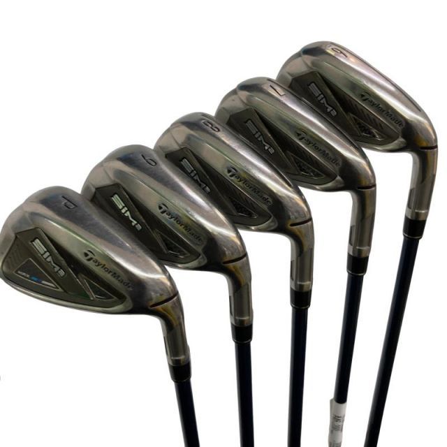 【中古】 テーラーメイド SIM2 MAX 5S アイアンセット IR TENSEI BLUE TM60(SIM2 IR) (フレックスS) メンズ 男性用 右利き 右用 Dランク ゴルフクラブ