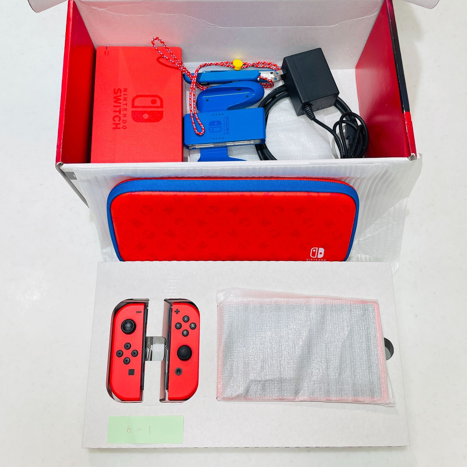 ニンテンドースイッチ マリオレッド×ブルー セット 本体 付属品完備