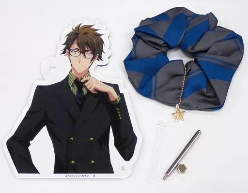 【中古】アクセサリー(非金属)(キャラクター) 十龍之介 ネクタイ柄シュシュ(アクセサリースタンド付き) 「アイドリッシュセブン」