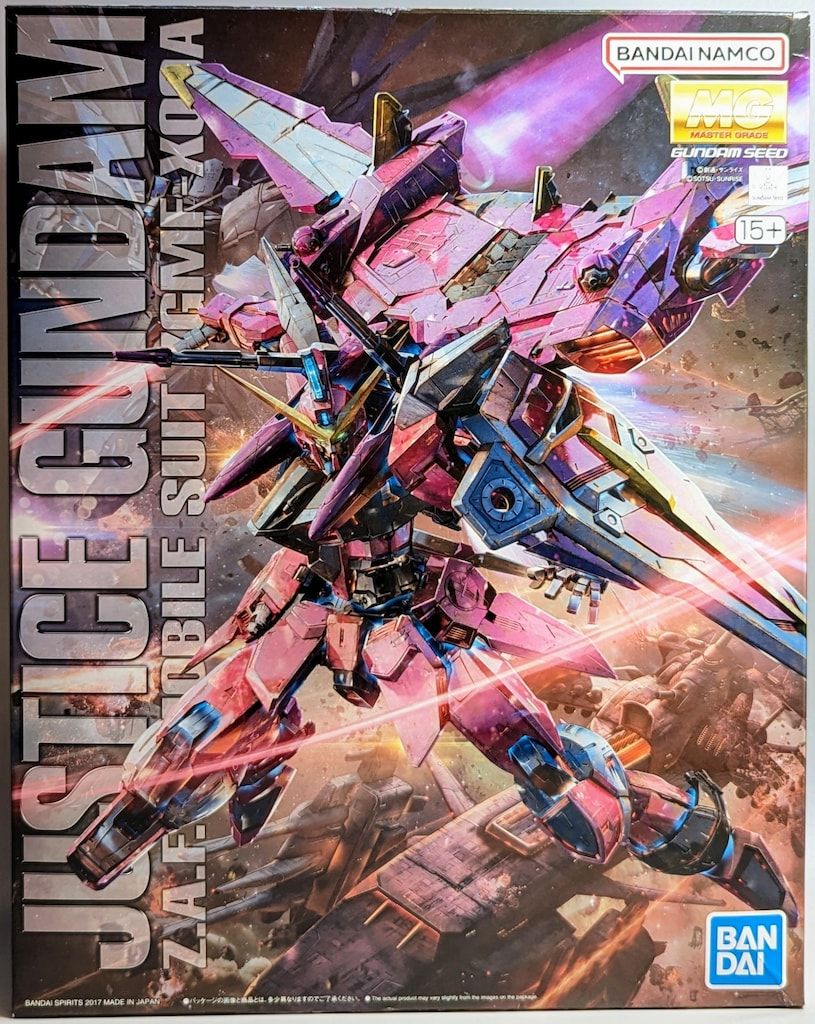 BANDAI SPIRITS MG 1/100 バンダイナムコ版 ジャスティスガンダム 15+表記
