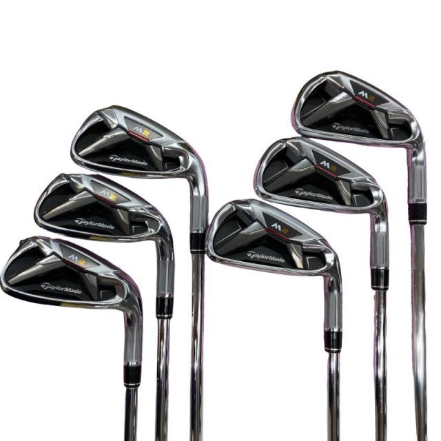 【中古】 テーラーメイド M2 6S アイアンセット IR RE-AX 90 STEEL JAPAN・SPEC(アイアン) (フレックスS) メンズ 男性用 右利き 右用 Cランク ゴルフクラブ