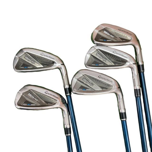 【中古】 テーラーメイド SIM2 MAX 5S アイアンセット IR TENSEI BLUE TM60(SIM2 IR) (フレックスS) メンズ 男性用 右利き 右用 Dランク ゴルフクラブ