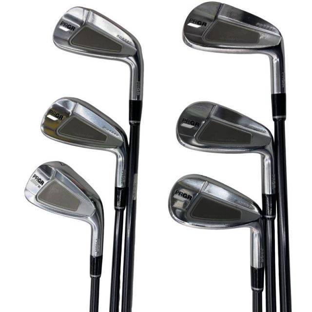 【中古】 プロギア PRGR 01 6S アイアンセット IR 純正特注シャフト (フレックスS) メンズ 男性用 右利き 右用 Cランク ゴルフクラブ