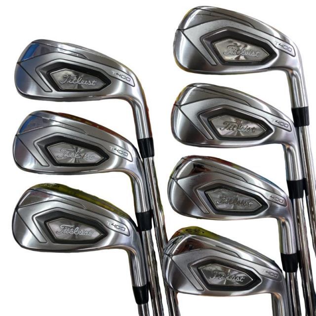 【中古】 タイトリスト Titleist T400 9S アイアンセット IR NS PRO ZELOS 7 (フレックスS) メンズ 男性用 右利き 右用 Cランク ゴルフクラブ