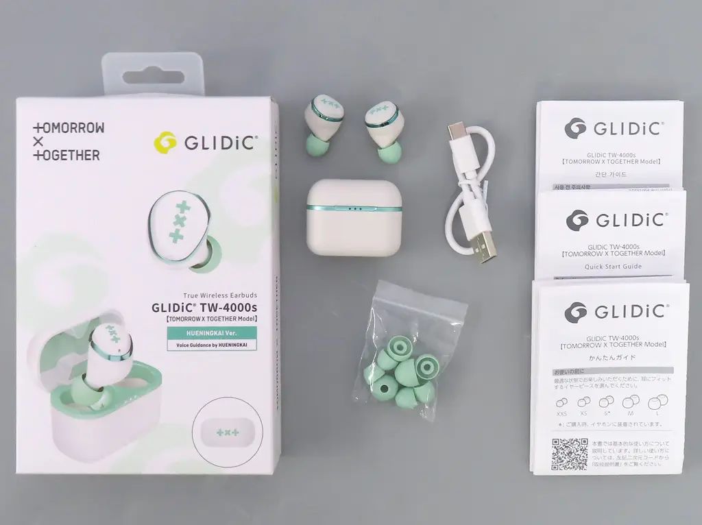 【中古】ヘッドフォン ヒュニンカイ ワイヤレスイヤホン 「GLIDiC TW-4000s TOMORROW X TOGETHER Model」