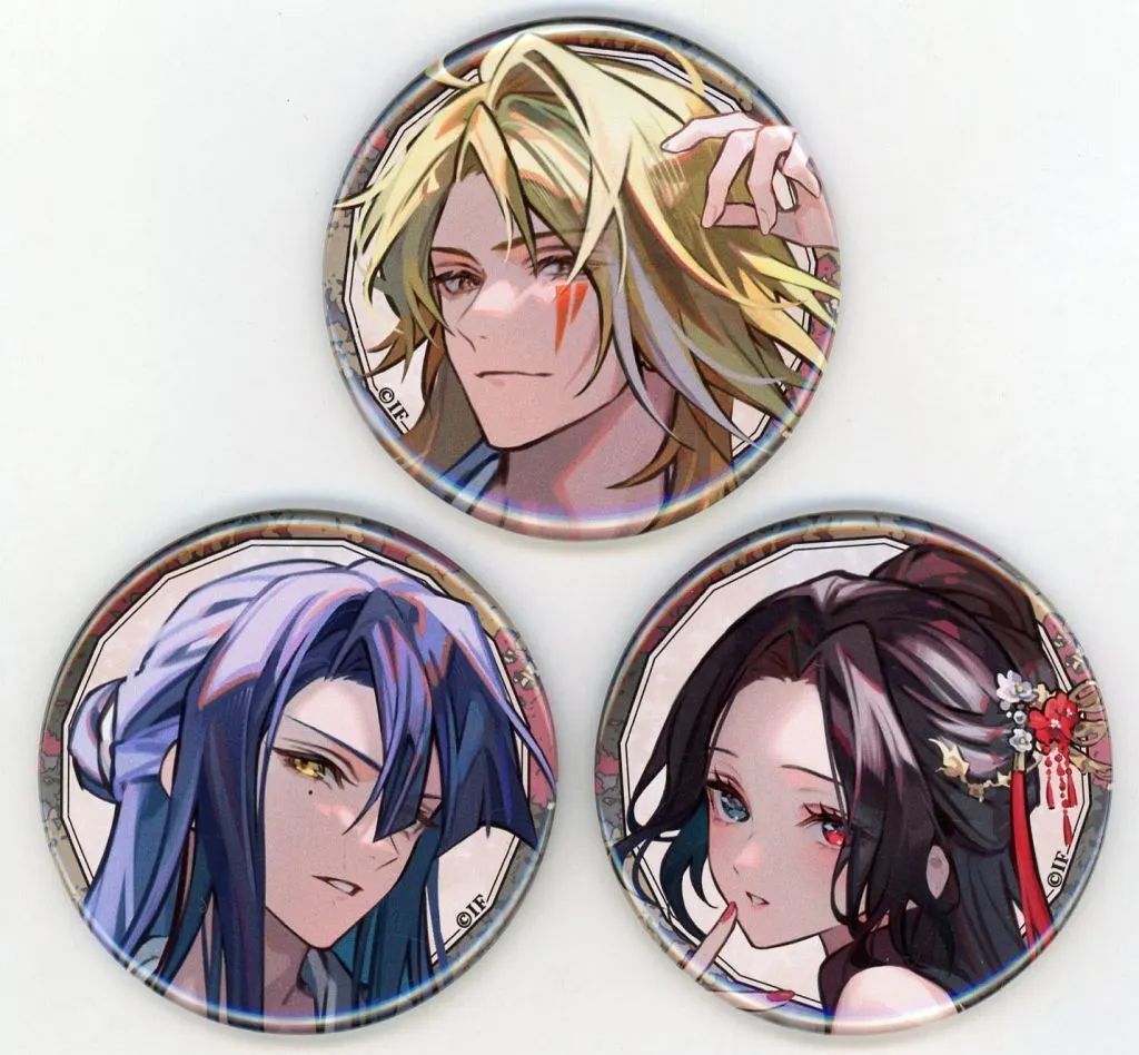中古】バッジ・ピンズ [単品] ルヲ＆玖燕來＆ナーヤ 描き下ろし缶