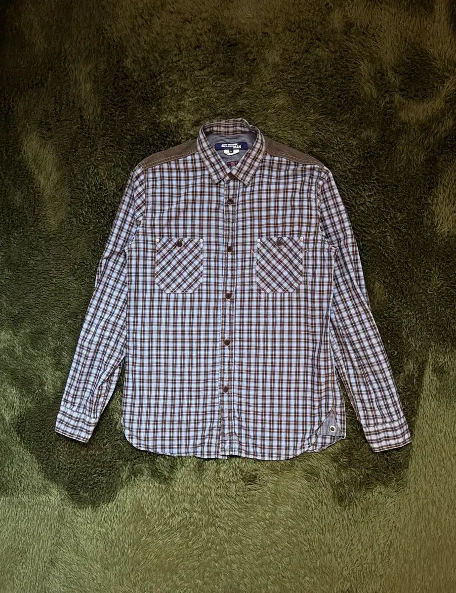 M ジュンヤワタナベ COMME des GARCONS 13AW Dリング プレイド CHECK シャツ