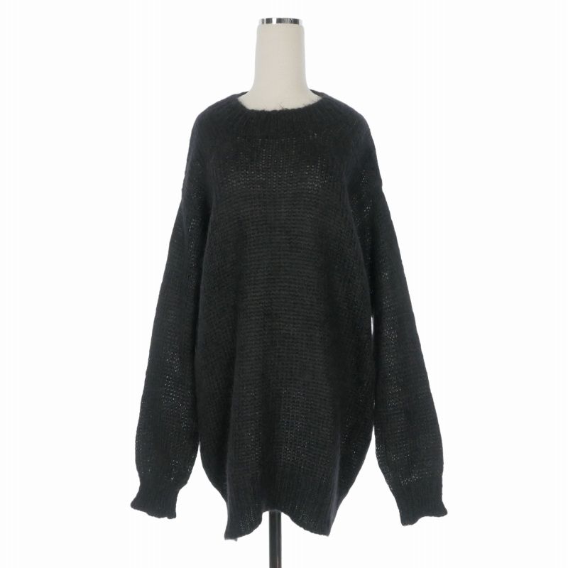 イザベル マラン エトワール ISABEL MARANT ETOILE モヘア ローゲージ ニット セーター 長袖 1 ブラック 黒