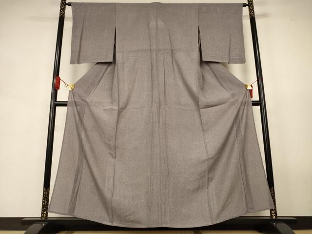 平和屋着物＊夏物　江戸小紋　絽　草花文　正絹　逸品　AABJ9064jd