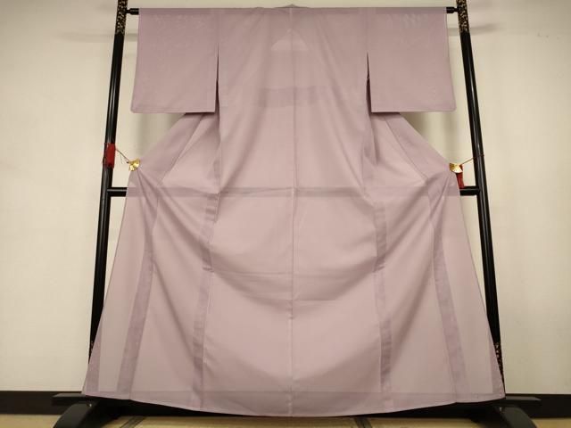 平和屋着物＊夏物　色無地　絽　胡桃染色　洗える着物　AABJ9078jd