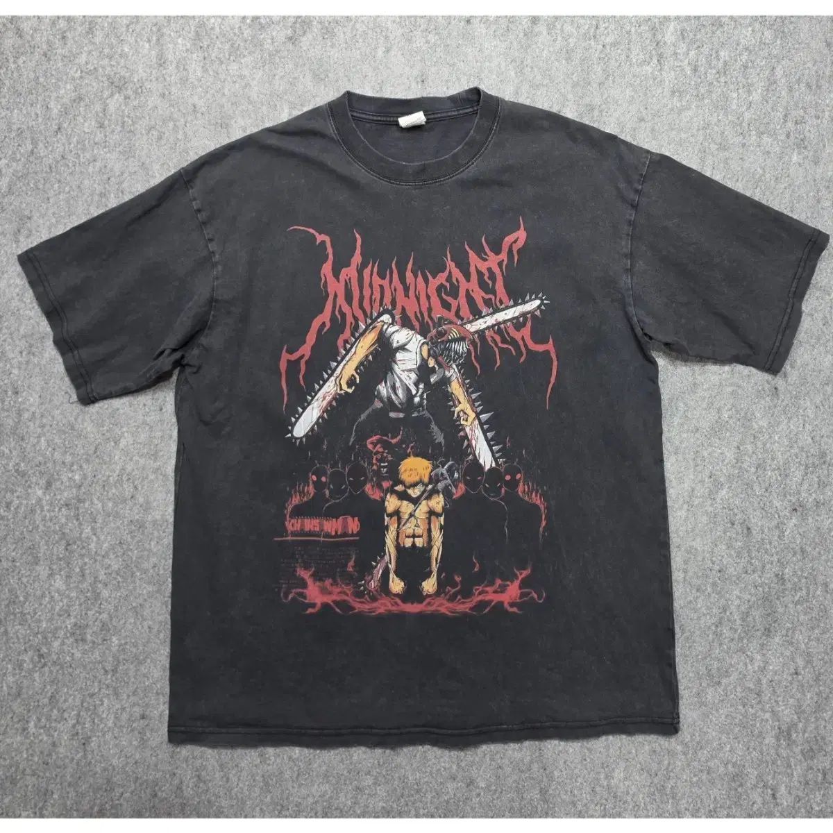 Artiemaster チェンソーマン デンジ グラフィック アニメ オーバーサイズ 半袖Tシャツ XL