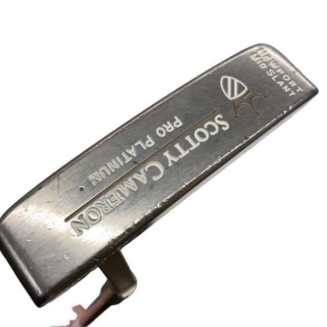 【中古】 タイトリスト SCOTTY CAMERON PRO PLATINUM NEWPORT MID SLANT ●●● パター PT Micro Step (フレックスその他) メンズ 男性用 右利き 右用 Cランク ゴルフクラブ