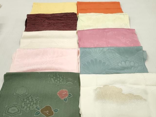 平和屋着物★和装小物　帯揚げ10枚セット　丹後ちりめん　正絹　逸品　DABG6490xg