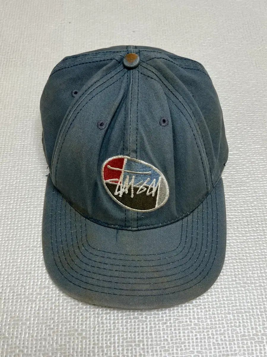 90s ヴィンテージ STUSSY ステューシー サークル ビックロゴ ベースボールキャップ