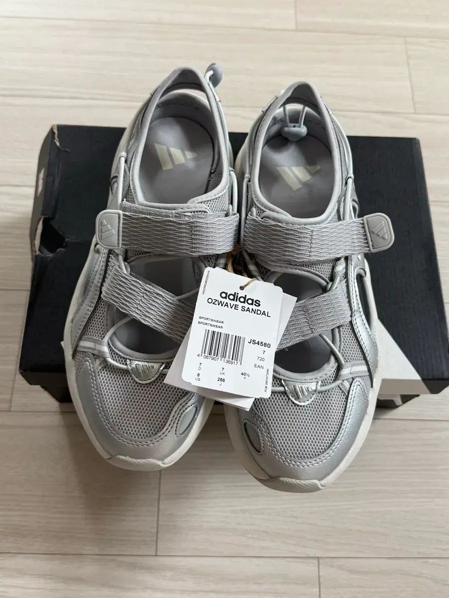 アディダス オーズウェーブ サンダル シルバー 255