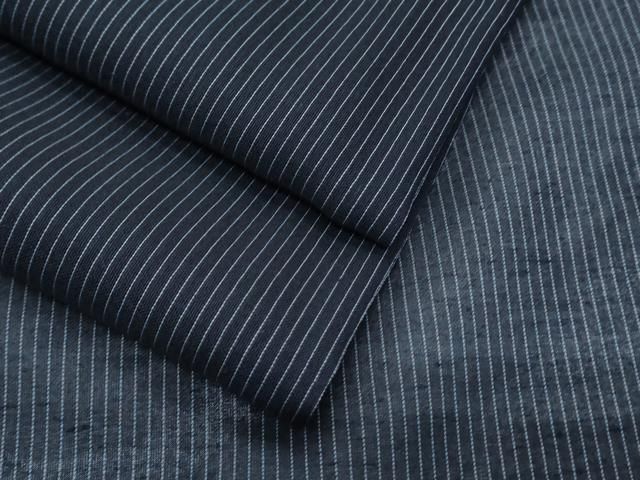 平和屋着物＊夏物　紗紬　縞　正絹　逸品　CABJ0906th