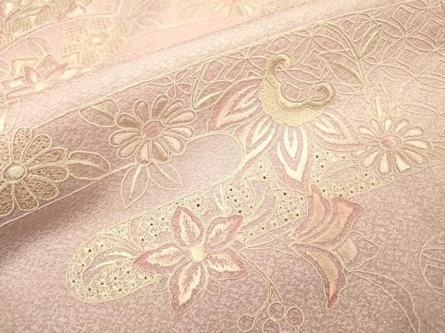 平和屋着物▽中国三大刺繍 スワトウ刺繍 汕頭刺繍 総刺繍 訪問着 吉祥