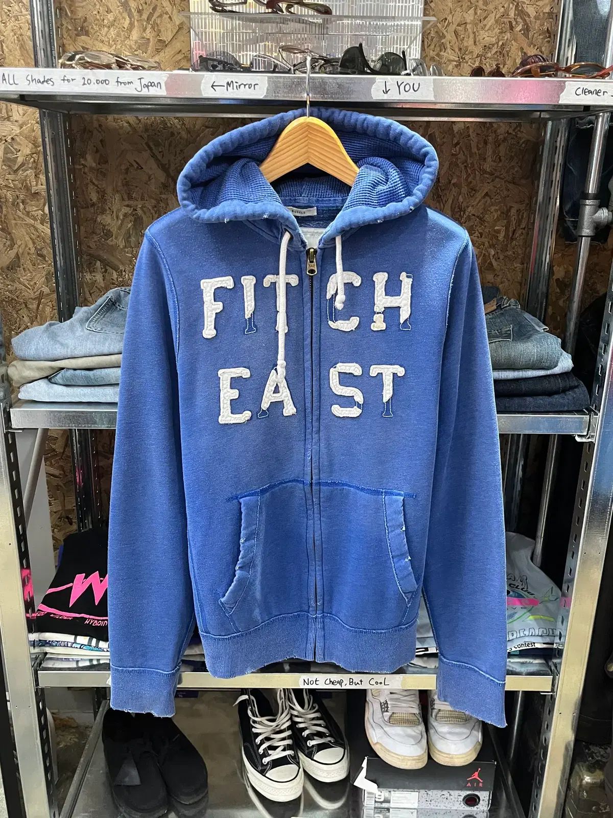 ヴィンテージ Abercrombie アバクロンビー フードジップアップTシャツ