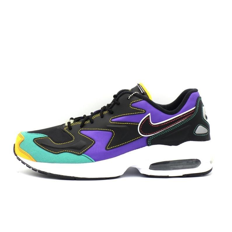 ナイキ NIKE 【 AIR MAX 2 Light Black Contrast Stitching BV0987 023 】 エア マックス 2 ライト ブラック コントラスト スニーカー f30661