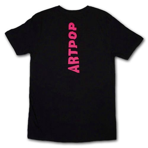 LADY GAGA Artpop Cover Tシャツ ブラック レディー・ガガ ポップ