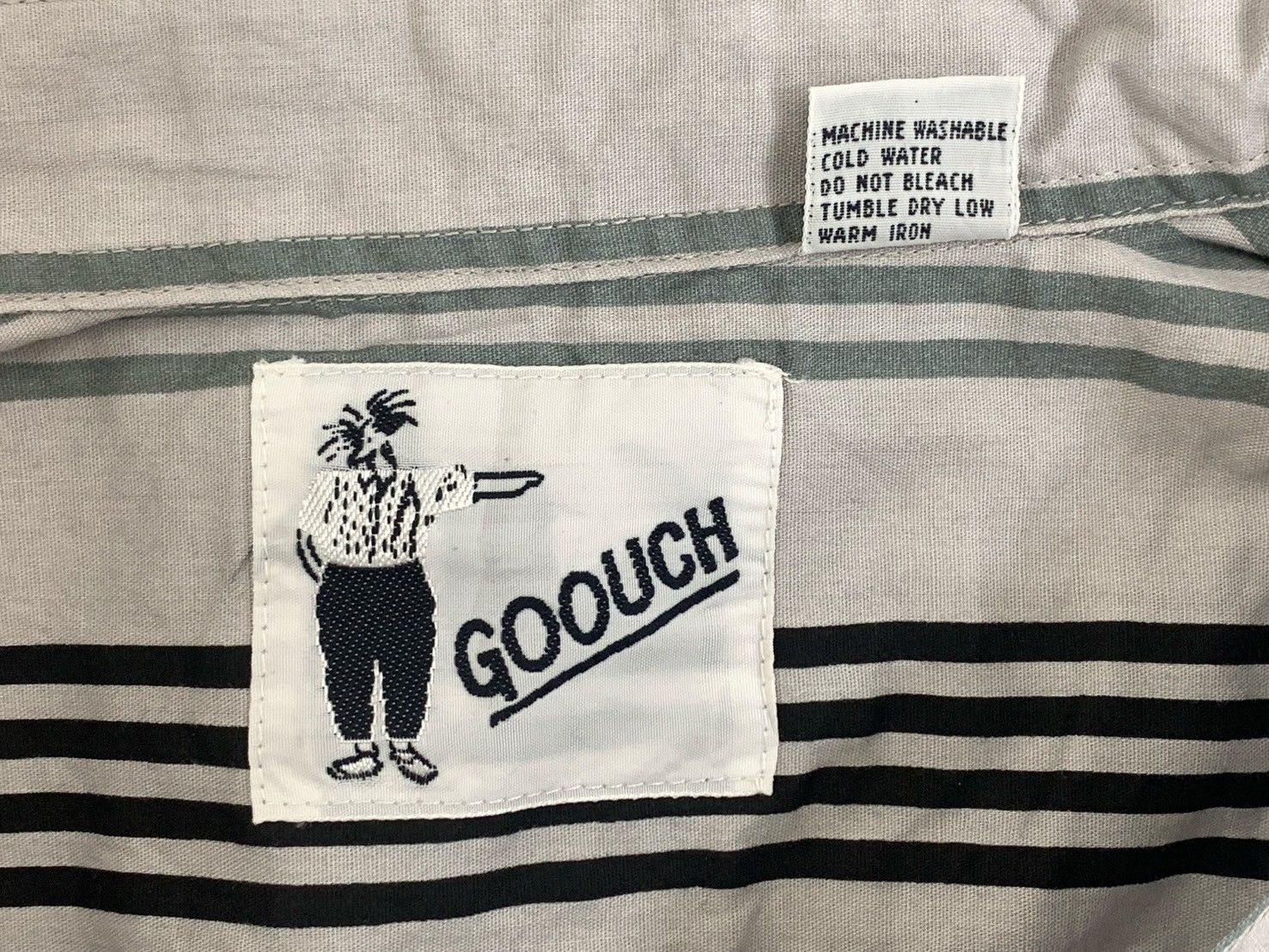 GOOUCH (グーチ) 長袖ストライプシャツ コットン 90S 古着 ビンテージ