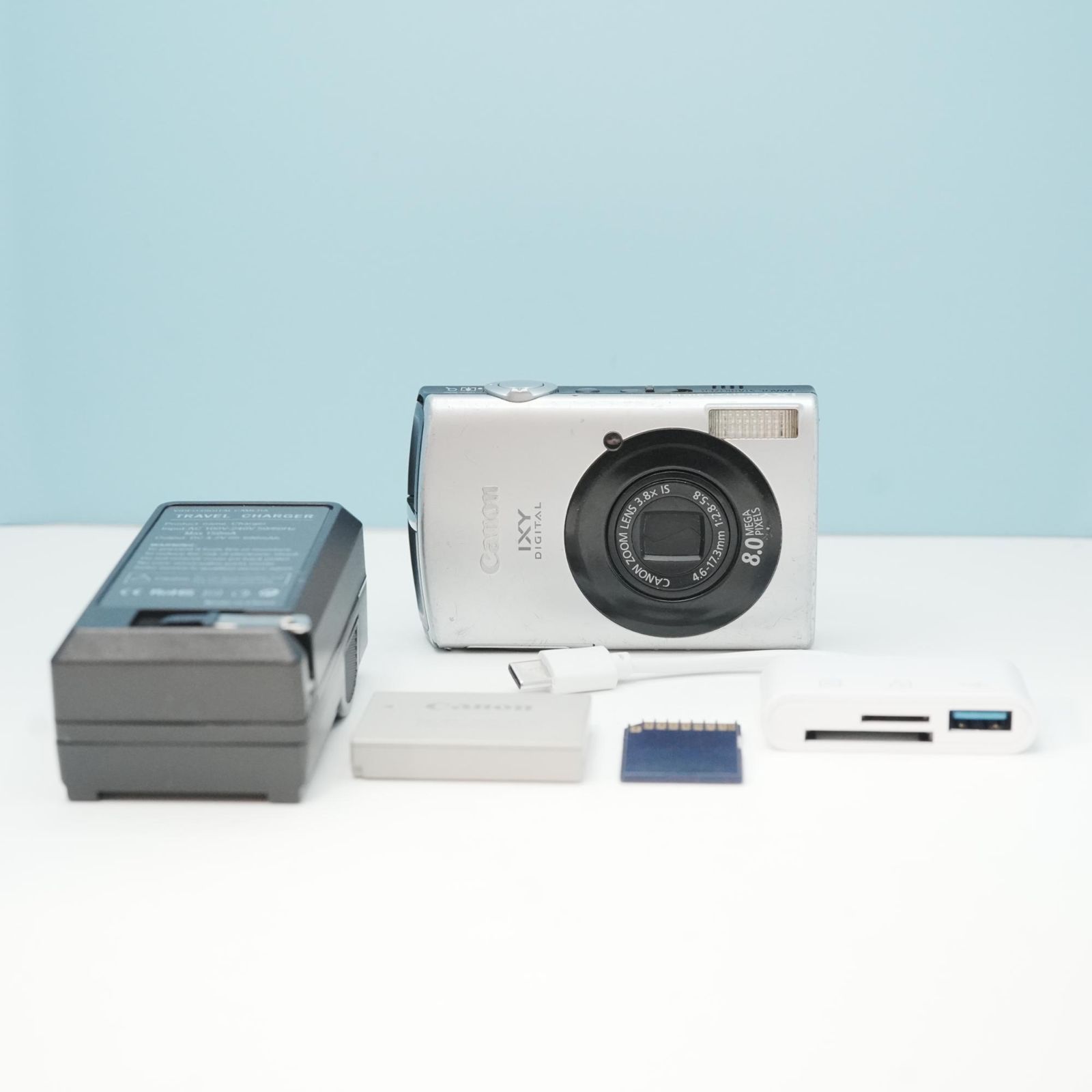 Canon IXY DIGITAL 910 IS デジカメ スマホ転送OK フルセット a6822