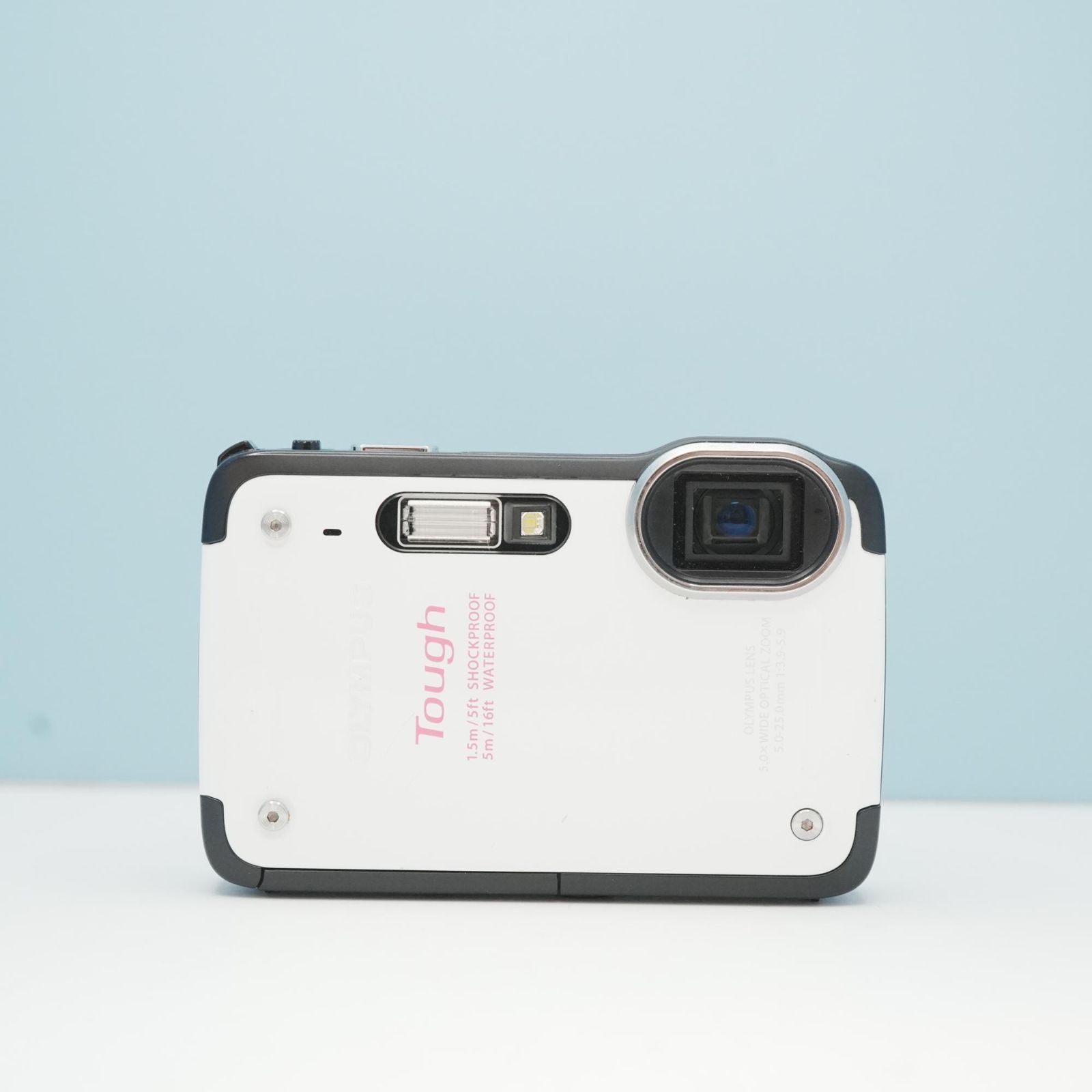 【動作確認済】OLYMPUS Tough TG-620 防水　耐衝撃　ホワイト OLYMPUS Tough TG-620 デジカメ スマホ転送OK フルセット a6793 - メルカリ