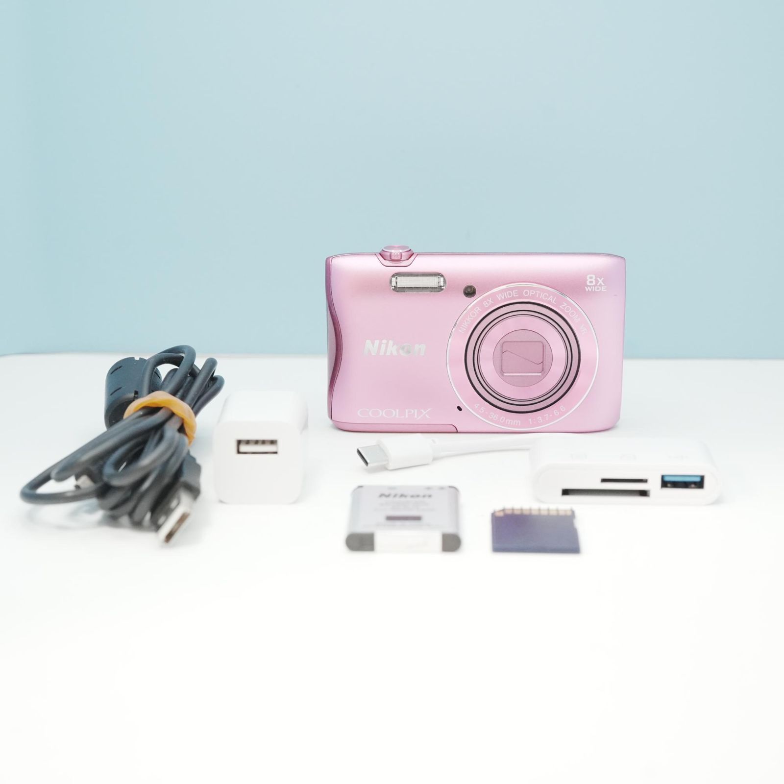 スマホ転送OK 動作OK Nikon coolpix S3700 Nikon COOLPIX S3700 デジカメ スマホ転送OK フルセット a6785 - メルカリ