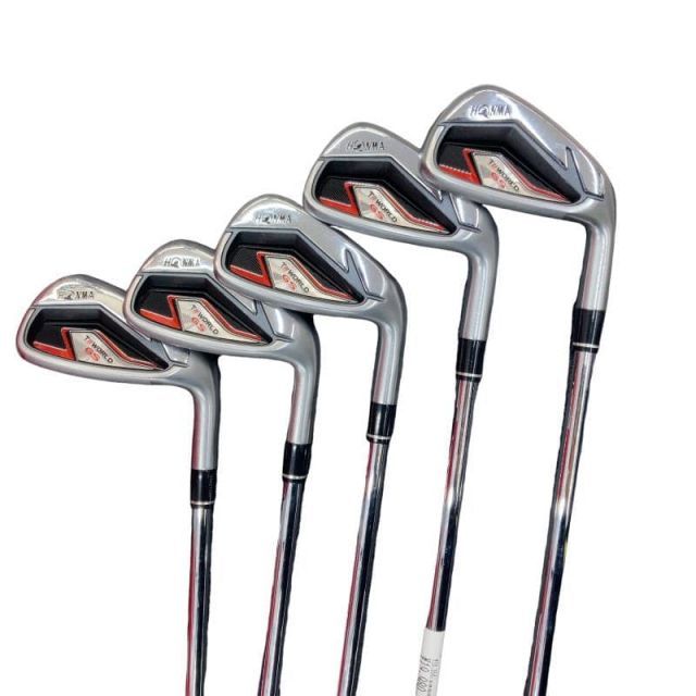 【中古】 本間ゴルフ TOUR WORLD GS 5S アイアンセット IR NS PRO ZELOS FOR T//WORLD (フレックスS) メンズ 男性用 右利き 右用 Cランク ゴルフクラブ