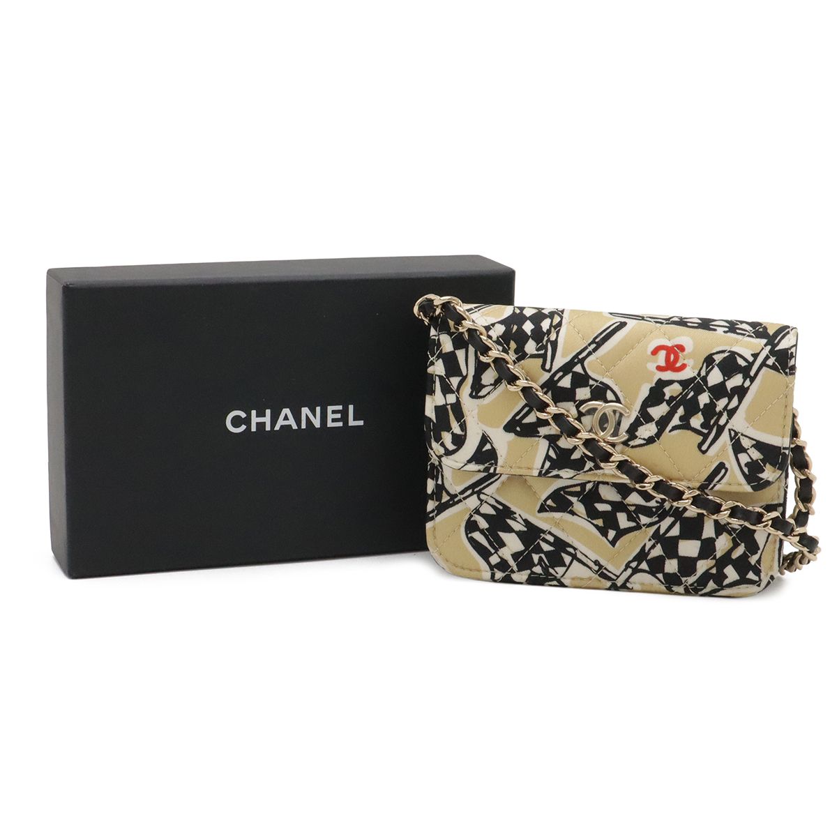 CHANEL シャネル ミニミニマトラッセ ココマーク チェーンショルダー 